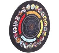 HOMOCONO Alfombrilla de Goma para Adivinación Diseño Creativo, Tacto Cómodo y Plegable, Adecuado para Decorar Tu Mesa de Tarot y Astrología