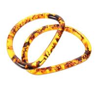 HOMOCONO Asas de Resina para Bolsos de Mano, Forma de D, 12 CM, Accesorio para Reemplazo en Bolsos de Playa, 1 Par para Manualidades