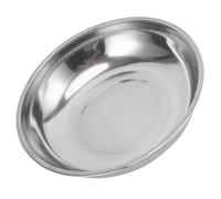 HOMOCONO Bandeja de Báscula de Acero Inoxidable Plato de Pesaje de 25 CM para Báscula Digital, Diseño Estable Base Antideslizante, Adecuada para Cocina y Comercio