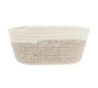 HOMOCONO Baúl de Mimbre Cuerda de Algodón para Oficina y Baño, Cesta de Almacenamiento Decorativa y Organizador Práctico para Snacks y Maquillaje