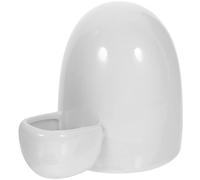 HOMOCONO Bebedero Automático de Cerámica Blanco para Hámster y Gato Capacidad de 200ml, Ahorro de Energía, Adecuado para Alimentar a Tu Mascota en Ausencia Corta