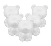 HOMOCONO Bolas de Espuma 5 Piezas Forma de Tigre Blanco para Manualidades y Pintura DIY, Ideales para Decoraciones y Proyectos de Arte Infantil