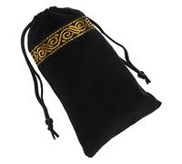 HOMOCONO Bolsa de Terciopelo Negro para Cartas de Tarot, Fácil de Transportar y Protege las Cartas del Daño, Adecuado para Juegos y Almacenamiento Hogar