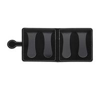 HOMOCONO Bolsa Organizador Que Evita la Pérdida y Mantiene el Orden para Púas de Guitarra de Cuero Diseño Ingenioso Negra para 12 Púas para Guitarristas