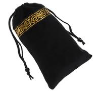HOMOCONO Bolsa para del Tarot Organizador de Terciopelo Negro Diseño Ergonómico y Fácil de Llevar para y Accesorios de Juego