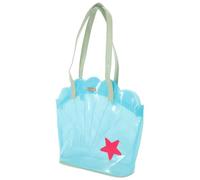 HOMOCONO Bolso de Playa Transparente para Mujer con Gran Capacidad y Diseño de Concha, Resistente al Agua Actividades Junto Piscina en Verano