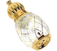 HOMOCONO Botella De Perfume Secundaria 8ml Estilo Oriente Medio, Vidrio Rodillo, Tapa Metálica Dorada, Frasco Recargable Para Aceites Esenciales, Viaje y Uso Diario, 1 Unidad