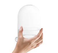 HOMOCONO Botella de Terrario de Vidrio con Orificio Superior para Micropaisaje, Decoración Ecológica Resistente y Elegante para DIY Micro Paisaje en Hogar o Estudio