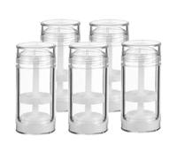 HOMOCONO Botellas de Desodorante Giratorias Vacías de Plástico 30 Ml, Kit de 5 Recipientes Recargables para Crema Antitranspirante, Envases Portátiles a Prueba de Fugas para Viajes