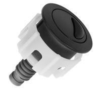 HOMOCONO Botón Pulsador Instalación Fácil de Descarga Doble para Inodoro Negro y Material Abs Cromado para Reparación y Reemplazo en Baño