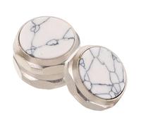 HOMOCONO Botones de Dedo para Válvulas de Trompeta Metálicos 3 Piezas, Accesorios para Instrumentos de Metal 1.70x1.70x1.00cm, Ideales para Ensayos y Actuaciones