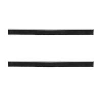 HOMOCONO Burlete para Puerta Cepillo Flexible de Cerdas Negras, 2 Piezas, Sellado Antipolvo y Protección contra Aire Frío para Interiores y Espacios Habitables
