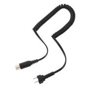 HOMOCONO Cable Reforzado para Mango Taladro Negro de Conector de Uñas Chapado en Oro y Exterior Tejido Resistente y Estable para Salones y Servicios Móviles