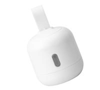HOMOCONO Caja de Almacenamiento Colgante para Bolsitas, Armario Blanco | ABS y Silicona, Ventana Transparente Pequeña, Gira y Desmonta, para Bolsas y Bolas Desodorantes