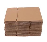 HOMOCONO Cajas de Cartón Kraft Liner para Envío y Embalaje, 20 Unidades, Tamaño Pequeño en Forma de Cubo, Ideales para Paquetería y Etiquetado