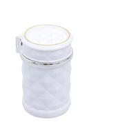 HOMOCONO Cenicero para Coche con Tapa Antideslizante y Luz Led, 2 Unidades, sin Humo, Fácil de Limpiar, Material Abs, Adecuado para Viajes en Automóvil