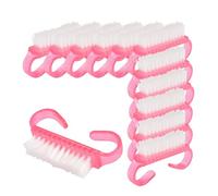 HOMOCONO Cepillo para Uñas 12 Pcs Mango Ergonómico, Cerdas de Nailon, Herramienta de Limpieza para Manicura y Pedicura en Casa y Salón de Belleza