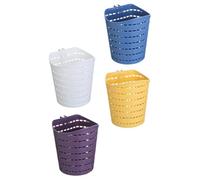HOMOCONO Cesta de Plástico para Baño Gancho Giratorio, 4 Unidades, Organizadora Drenaje, Adecuado para Almacenamiento y Ahorro de Espacio Hogar