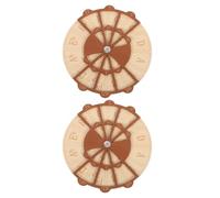 HOMOCONO Círculo de Quintas de Madera Portátil 2 Piezas Rueda de Acordes para Guitarra y Piano, Herramienta Rápida para Identificación de Acordes y Aprendizaje Musical