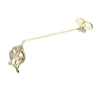 HOMOCONO Clip para Soporte y Partitura de Saxofón Soprano Recto en Color Dorado, Compatible Instrumentos de Marcha y Banda, Diseño Compacto para Uso en Conciertos