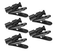 HOMOCONO Clips para Cables de Auriculares y Micrófono 5 Piezas Negro Abs y PC Práctico para Organizar Cables en Aulas Interiores