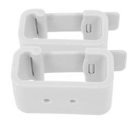 HOMOCONO Clips para Cortinas Camper de Abs Blanco, Accesorios para Autocaravanas, Soporte Fácil de Instalar para Ventanas, Pack de 2 Piezas para Interior de Furgoneta