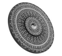 HOMOCONO Colgante De Bagua con Brújula De Estilo Chino Brújula De Metal para Dedo Decoración De Feng Shui Adorno para El Hogar Decoración De La Oficina para La Suerte