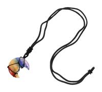 HOMOCONO Collar de Piedra Lunar Trenzado a Mano para Mujer, Negro | Estilo Jaula Colgante de Luna, Cuerda Tejida, Adecuado para Concierto y Fiesta de Cumpleaños
