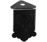 HOMOCONO Cordal Triangular Chapado para Mandolina de 8 Cuerdas con Tapa Removible y Diseño Floral Decorativo en Color Negro con Acabado Brillante
