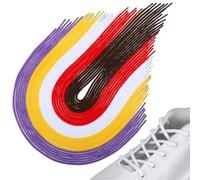 HOMOCONO Cordones Redondos de Colores Suaves de Poliéster 30 Piezas para Crear Tu Propio Estilo Cordones Elásticos y Resistentes Color Aleatorio para Zapatillas Deportivas