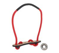 HOMOCONO Correa Estabilizadora de Muñeca Ajustable para Tiro Arco Compuesto, Material PU Rojo, Mejora la Precisión y Comodidad para Práctica de Tiro al Blanco