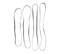 HOMOCONO Correas de Repuesto para Tocadiscos de Goma 4 Piezas Variadas (225mm 5mm, 270mm 4mm, 255mm 4,5mm, 278mm 5,7mm) Correas de Transmisión para Fonógrafo y Videograbadora para Uso