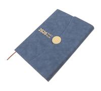 HOMOCONO Cuaderno de Planificación A5 de Cuero Sintético Pu con Índice Mensual y Tamaño Portátil para Trabajo y Uso Diario, Fácil Navegación y Diseño Elegante