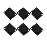 HOMOCONO Cubierta Antipolvo para Placa de Chasis Xlr 6 Piezas, Módulo de Montaje en Panel Metálico, Protector para Conectores de Audio y Cables de Altavoz, Apto para Rack de Equipo de