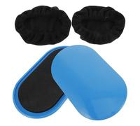 HOMOCONO Discos Deslizantes Ovalados para Fitness Diseño Ergonómico y Material Abs y Eva, Equipo de Entrenamiento Compacto para Rutinas de Ejercicio en Casa