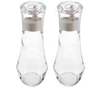 HOMOCONO Dispensador de Enjuague Bucal para Baño de 8.8 Oz con Tapa y Portavasos, Paquete de 2 Piezas, Diseño Elegante y Funcional para Mantener la Higiene Oral Hogar