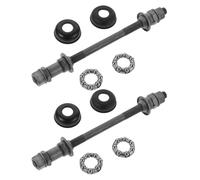 HOMOCONO Eje Trasero de Bicicleta de Montaña 180 MM Sólido Rodamientos | Metal, Diámetro de Rosca 9,5mm, Estructura Guardapolvo, Reemplazo Rápido para Buje Delantero