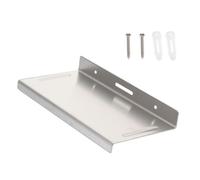 HOMOCONO Estante de Almacenamiento de Acero Inoxidable 1,2mm para Baño | Plata Cepillada, para Champú y Perfumes, también Botellas y Gel, Uso en Baño o Cocina