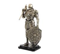 HOMOCONO Estatua y Detalles Únicos de Resina Dorada de Caballeros Medievales para Decoración Vintage Diseño Retro del Hogar y Oficina