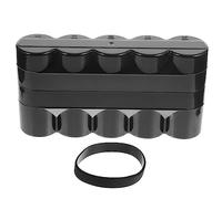 HOMOCONO Estuche Rígido para Película 120 Negativo, Caja de Almacenamiento de Plástico Negro Banda de Silicona, Protección Resistente al Agua para Almacenamiento Fotográfico, Uso en Cuarto