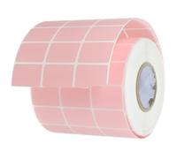 HOMOCONO Etiquetas Adhesivas Rectangulares de Papel Recubierto Rosa para Rotulación y Precios Esquinas Redondeadas, 5000 Unidades en 1 Rollo para Oficina y Organización