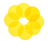 HOMOCONO Filtros De Película De Luz De Atmósfera Atardecer 66mm para Fotografía y Vídeo, 10 Piezas, Color Amarillo, Geles para Iluminación Led, Uso Escenarios y Fiestas