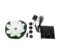 HOMOCONO Fuente Solar Flotante de Plástico Bomba de Agua Automática Diseño de de Loto para Estanques y de Jardín para Jardín
