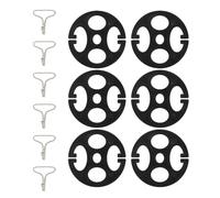HOMOCONO Ganchos para fundas de asiento de coche con diseño multifuncional, 6 piezas plum blossom en metal y plástico para instalación sencilla en fundas y asientos automotrices