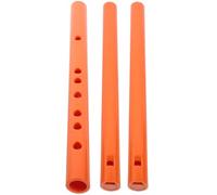 HOMOCONO Grabadora para Principiantes de 6 Agujeros, Flauta Dulce de Resina Naranja, Paquete de 3 Piezas para Mejorar la Educación Musical