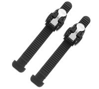 HOMOCONO Hebillas para Correas de Patines de Hielo, 2 Piezas Negras Resistentes, Correas de Fijación para Patinaje Artístico Velocidad, Uso en Pista Interior o Exterior