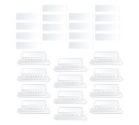 HOMOCONO Insertos de Pestañas de Plástico para Carpetas de Archivos Colgantes, 100 Piezas Transparentes Desmontables para Uso en Oficina y Gestión Documental