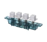 HOMOCONO Interruptor de Campana Extractora de 4 Botones Diseño Estable y Resistente al Aceite, Panel de Control de Plástico y Metal para Cocina Modo de 2 Velocidades