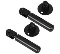 HOMOCONO Juego de 2 Poleas de Hierro Negro para Elevación de Lámparas de Techo con Tornillos de Montaje, Ajuste de Altura y Alta Durabilidad para Salones y Espacios Comerciales