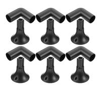 HOMOCONO Juego de Piezas para Iluminación Exterior Base Negra y Tubo de Plástico Ligero, Estacas Portátiles para Luces Solares en Diferentes Superficies de Jardín